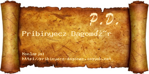 Pribinyecz Dagomér névjegykártya